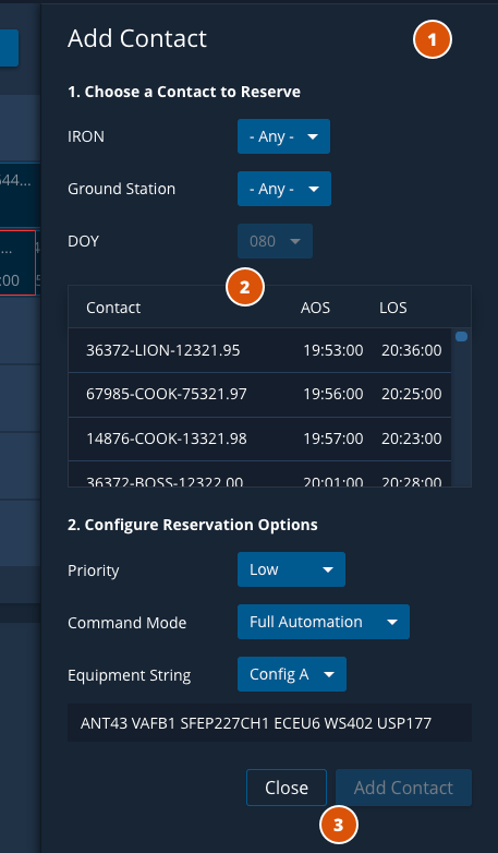 GRM Schedule Manage Contacts Pane